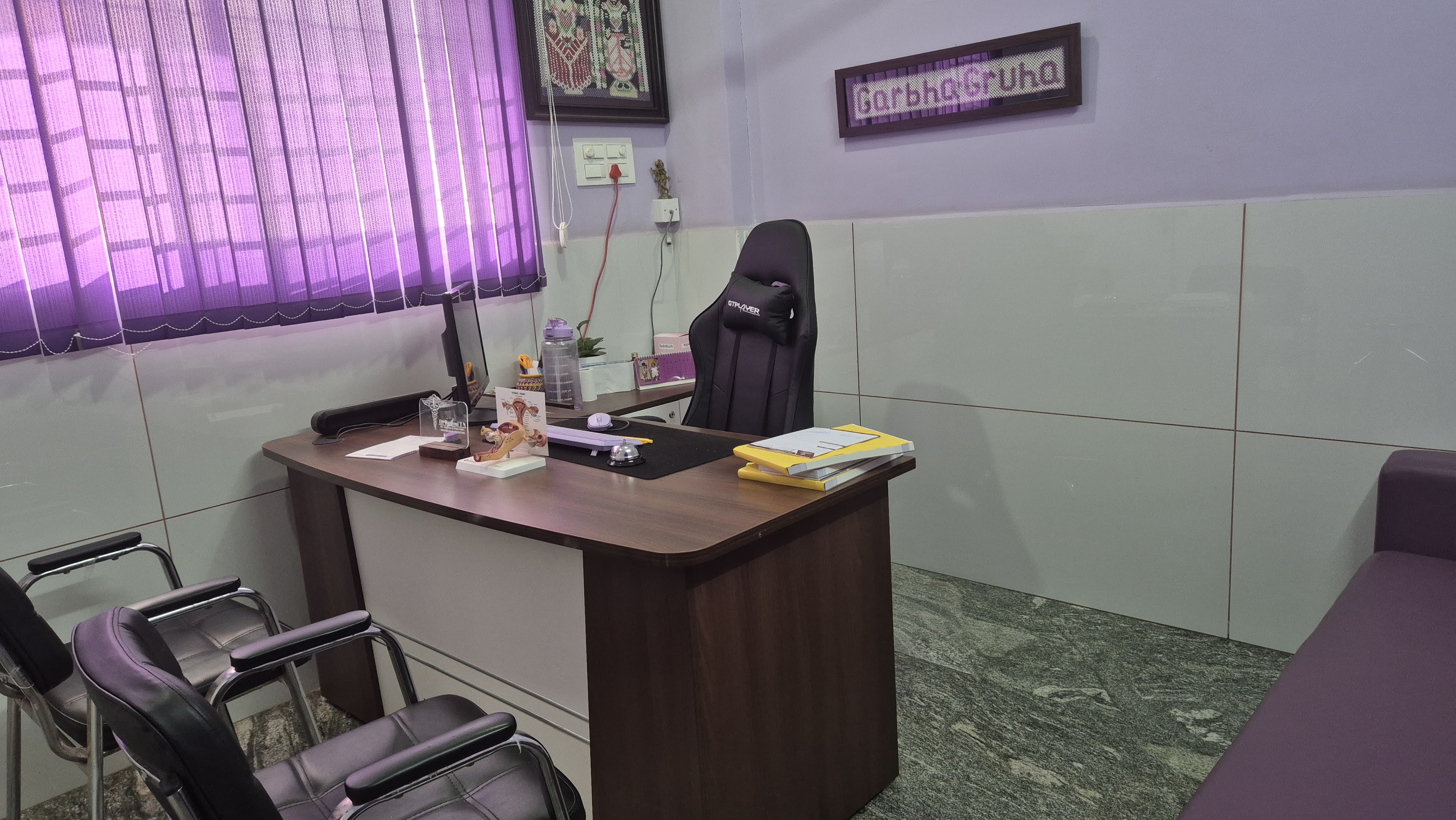 Consultation room at GarbhaGruha Health Center, Konanakunte Bangalore